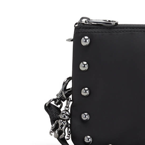 Kipling Creativity Extra Large Metallic Wristlet Bags Opulent Black Stud | AU 2064FD